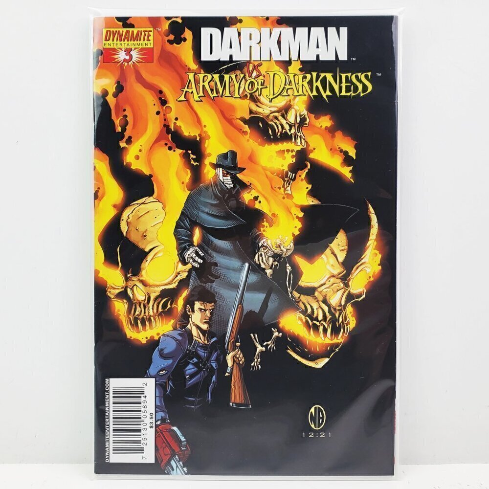 Darkman vs. Army Darkness Comic Book Issue #3 Bradshaw Cover Dynamite 2007 VF/NM